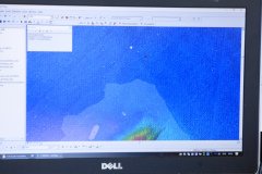 ROV position overlaid on bathy image